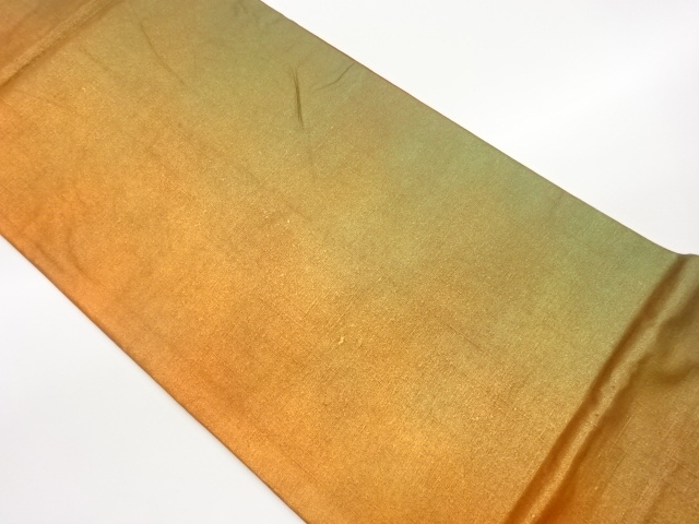 手織り紬抽象模様全通袋帯